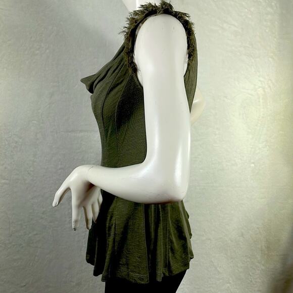 Anthropologie All-Seasons Top- The First Flight Tank By Deletta. XS Loden Green - Picture 5 of 12